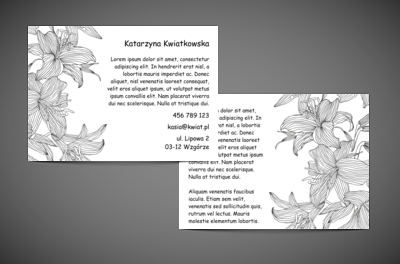 Ciekawa asymetria, Motywy, Roślinne - Ulotki Netprint