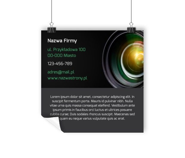 Rozpoznawalność - ważna sprawa, Fotografia, Wideofilmowanie - Plakaty Wielkoformatowe Netprint szablony online