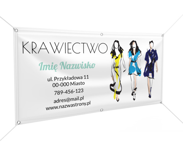 Tak będą się prezentować, Usługi domowe, Usługi krawieckie - Banery Netprint szablony online