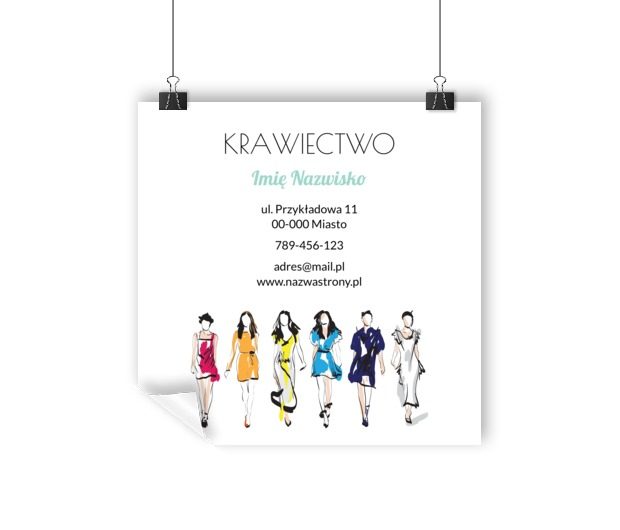 Twoja marka na efektownym pokazie, Usługi domowe, Usługi krawieckie - Plakaty Wielkoformatowe Netprint szablony online