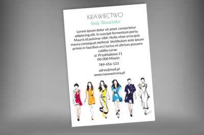 Daj się poznać – spora dawka informacji, Usługi domowe, Usługi krawieckie - Plakaty Netprint