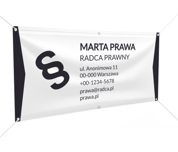Efektowny minimalizm , Prawo, Radca prawny - Banery Netprint szablony online