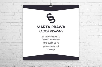 Duże pole tekstowe, Prawo, Radca Prawny - Plakaty Wielkoformatowe Netprint