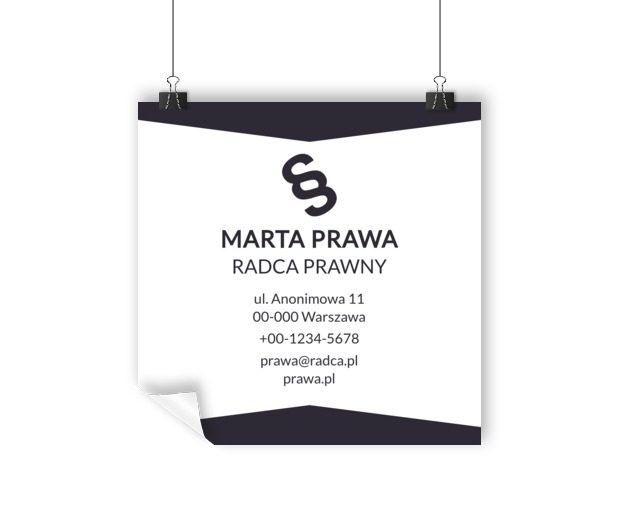 Duże pole tekstowe, Prawo, Radca Prawny - Plakaty Wielkoformatowe Netprint szablony online