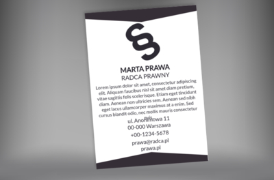 Lekka korekta symbolu, Prawo, Radca Prawny - Plakaty Netprint