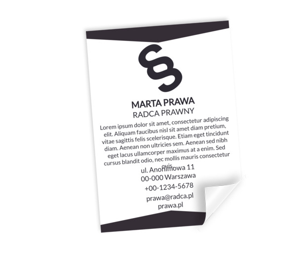 Lekka korekta symbolu, Prawo, Radca Prawny - Plakaty Netprint szablony online