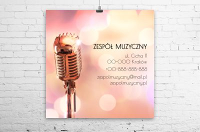 Zabawa z profesjonalną oprawą, Rozrywka, Zespół muzyczny - Plakaty Wielkoformatowe Netprint