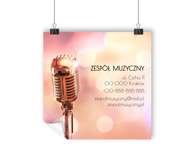 Zabawa z profesjonalną oprawą, Rozrywka, Zespół muzyczny - Plakaty Wielkoformatowe Netprint szablony online