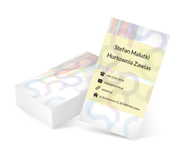 Pastelowe wzory, Motywy, Abstrakcja - Wizytówki Netprint szablony online