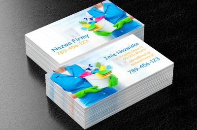 To idzie świeżość, Usługi domowe, Firma sprzątająca - Wizytówki Netprint