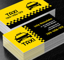 Najważniejsza jest dobra widoczność, Transport, Taxi - Wizytówki Netprint