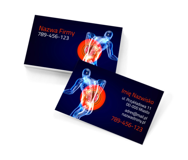 Gwarancja profesjonalnej pomocy, Medycyna, Fizjoterapia - Wizytówki Netprint szablony online