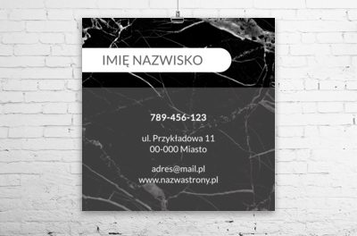 Marmurowa ekspozycja twojej marki, Budownictwo, Usługi kamieniarskie - Plakaty Wielkoformatowe Netprint