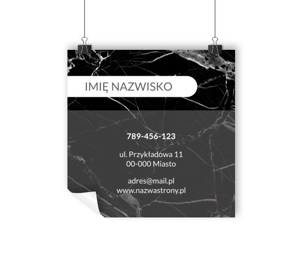 Marmurowa ekspozycja twojej marki, Budownictwo, Usługi kamieniarskie - Plakaty Wielkoformatowe Netprint szablony online