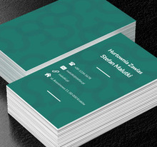 Zielone wzory, Motywy, Abstrakcja - Wizytówki Netprint