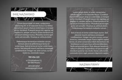 Modne szarości przyciągają, Budownictwo, Usługi kamieniarskie - Ulotki Netprint