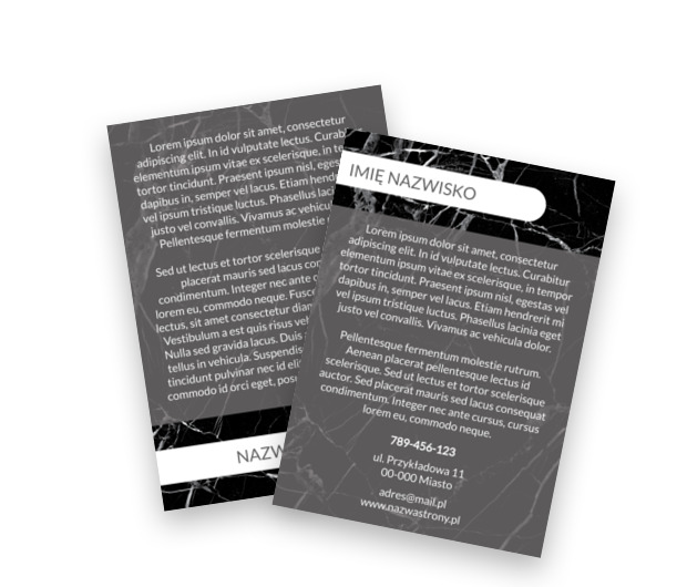 Modne szarości przyciągają, Budownictwo, Usługi kamieniarskie - Ulotki Netprint szablony online