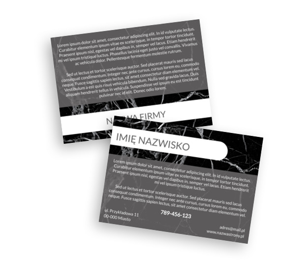 W poziomie też wygląda dobrze, Budownictwo, Usługi kamieniarskie - Ulotki Netprint szablony online