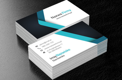 Turkusowa wstęga, która intryguje, Motywy, Uniwersalne - Wizytówki Netprint