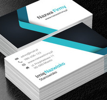 Turkusowa wstęga, która intryguje, Motywy, Uniwersalne - Wizytówki Netprint