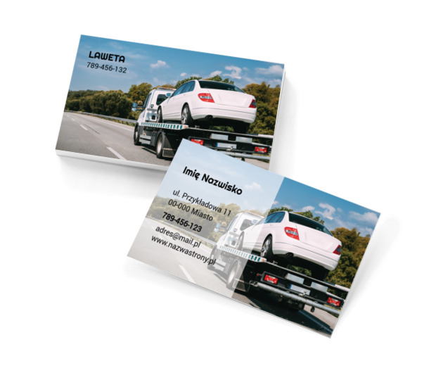 Tak wzbudzisz zaufanie klientów, Transport, Pomoc drogowa - Wizytówki Netprint szablony online