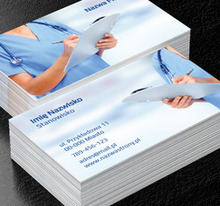 Medyk w pracy budzi podziw, Medycyna, Lekarz - Wizytówki Netprint