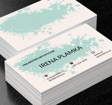 Niebieski kleks, Motywy, Abstrakcja - Wizytówki Netprint