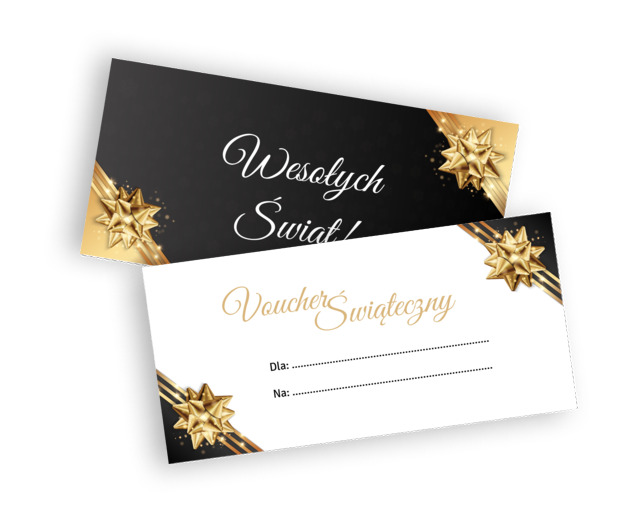 Prezent w pięknej oprawie, Motywy, Świąteczne - Vouchery Netprint szablony online