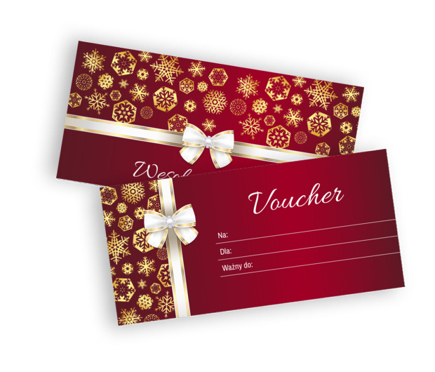 Jak święta, to w bordo, Motywy, Świąteczne - Vouchery Netprint szablony online