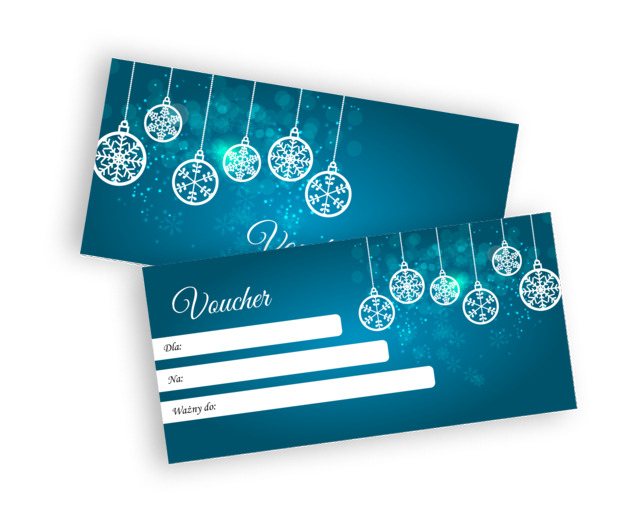 Wszyscy lubią śnieżynki, Motywy, Świąteczne - Vouchery Netprint szablony online