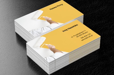 Zapowiedź dobrej metamorfozy, Budownictwo, Usługi malarskie - Wizytówki Netprint