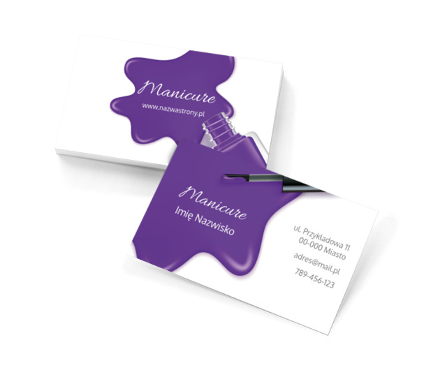 Zaproś do zabawy kolorami, Zdrowie i uroda, Salon kosmetyczny - Wizytówki Netprint szablony online