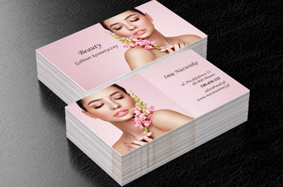 Zapowiedź piękna i relaksu, Zdrowie i uroda, Salon kosmetyczny - Wizytówki Netprint