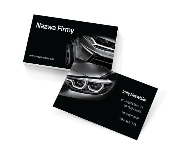 Motoryzacja to wasze hobby, Motoryzacja, Dealer - Wizytówki Netprint szablony online