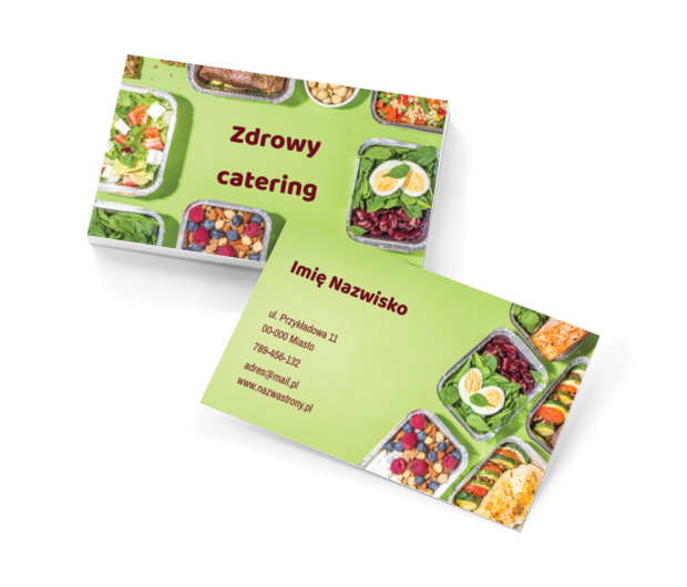 Pokaż, co masz do jedzenia, Gastronomia, Catering - Wizytówki Netprint szablony online