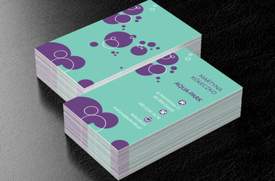 Kolorowe bąbelki, Motywy, Abstrakcja - Wizytówki Netprint