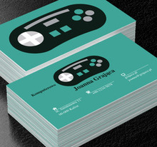 Kontroler do gry, Motywy, Elektronika - Wizytówki Netprint