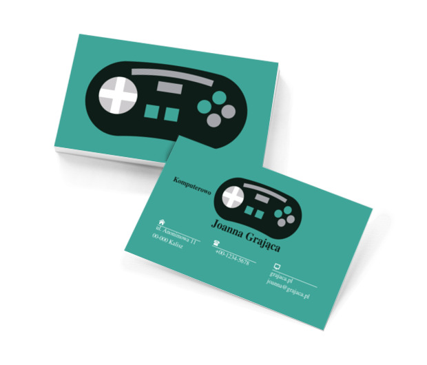 Kontroler do gry, Motywy, Elektronika - Wizytówki Netprint szablony online