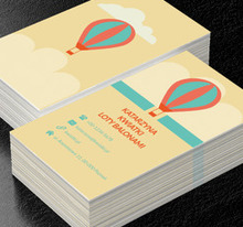 Kolorowy balon, Motywy, Krajobraz - Wizytówki Netprint