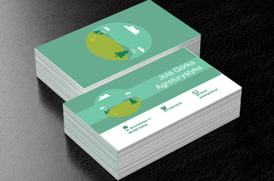 Krajobraz w kole, Motywy, Krajobraz - Wizytówki Netprint