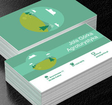 Krajobraz w kole, Motywy, Krajobraz - Wizytówki Netprint