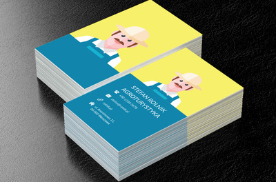 Mężczyzna w kapeluszu, Motywy, Ludzie - Wizytówki Netprint