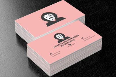 Maska na twarzy, Motywy, Ludzie - Wizytówki Netprint