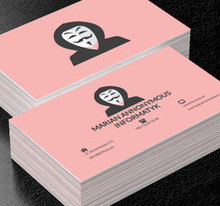 Maska na twarzy, Motywy, Ludzie - Wizytówki Netprint