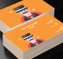 Magik w kapeluszu, Motywy, Ludzie - Wizytówki Netprint