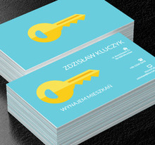Żółty klucz, Motywy, Przedmioty - Wizytówki Netprint