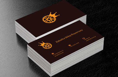 Zębatka w koronie, Motywy, Przedmioty - Wizytówki Netprint