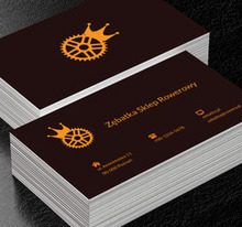 Zębatka w koronie, Motywy, Przedmioty - Wizytówki Netprint