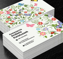 Kolorowy ogród, Motywy, Roślinne - Wizytówki Netprint