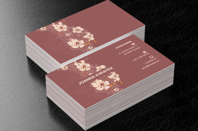 Wiszące kwiaty, Motywy, Roślinne - Wizytówki Netprint